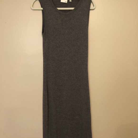 Aritzia Wilfred Free Bruni Dark Grey Bodicon dress Size M - Picture 2 of 5